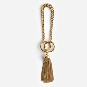 Madewell chain tassel bag charm. NWT.